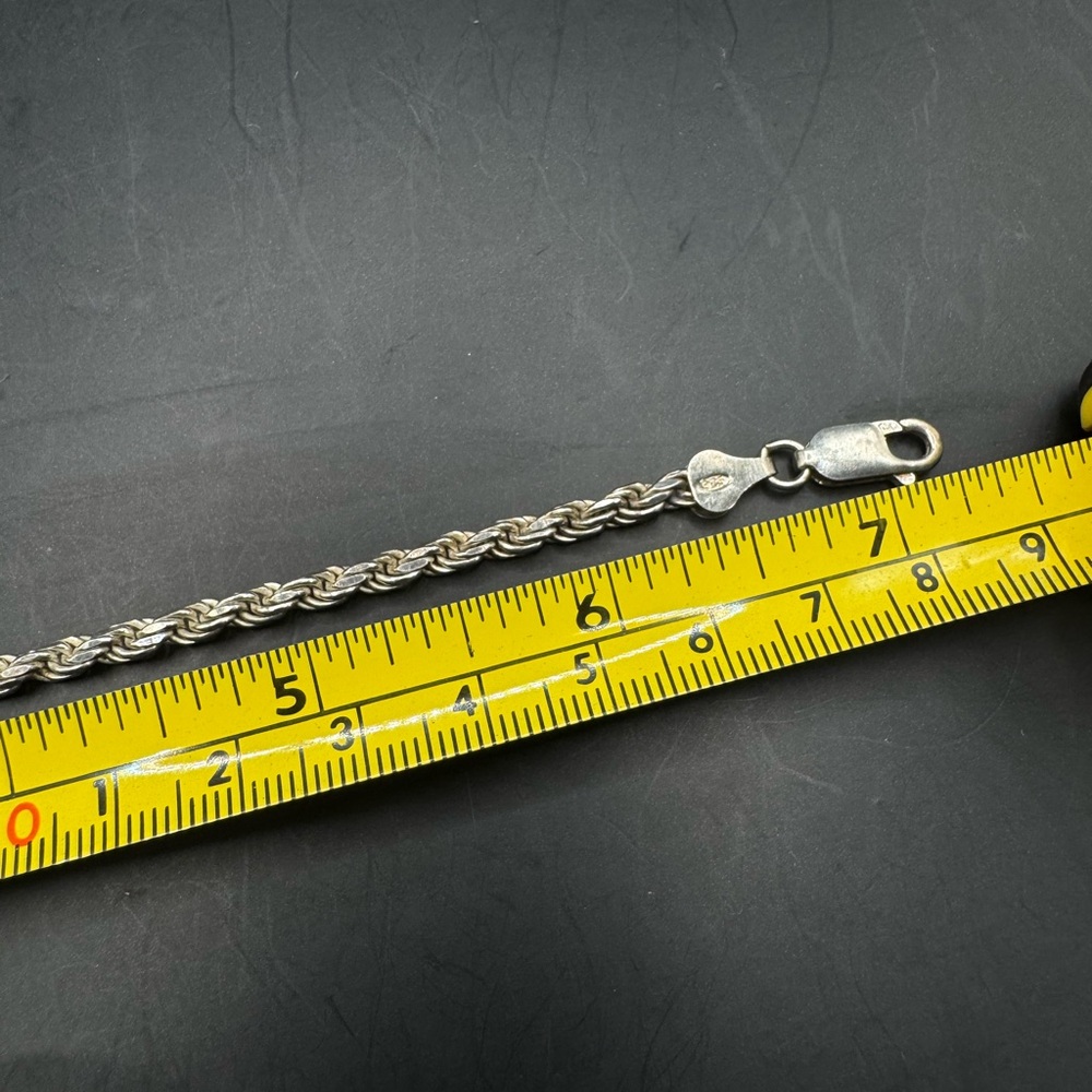 Sterling Silver Rope Bracelet - Picture 3 of 3